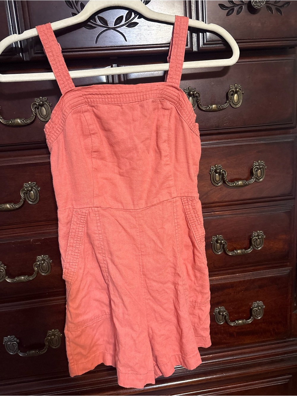 XS Old Navy Coral Sleeveless Romper